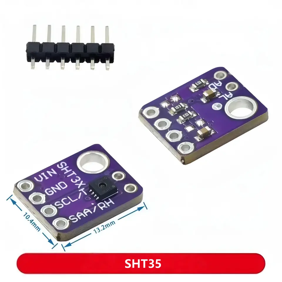SHT30,SHT31,SHT35, SHT40, SHT41, SHT45 Temperature and Humidity Sensor Module for IoT, HVAC, and Environmental Monitoring image 4