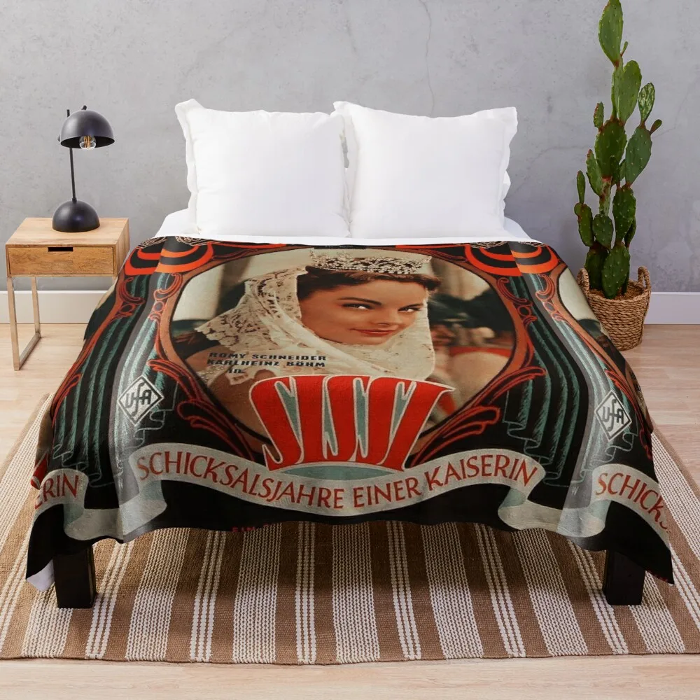 

Empress Sissi, vintage 1957 Movie poster posterThrow Blanket Plush Blankets Decorative Blanket Throw Blanket Fur