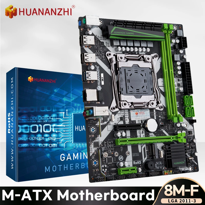 

HUANANZHI 8M F LGA 2011-3 Motherboard Intel XEON E5 V3 V4 All Series DDR4 RECC NON-ECC memory NVME USB3.0 SATA M-ATX Motherboard