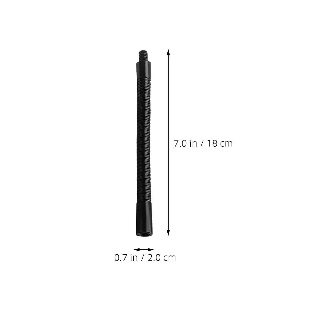 2Pcs 블랙 유연한 마이크 스탠드 구즈넥 확장 18Cm 스튜디오 녹음 팟캐스팅을 위한 견고한 조절 가능한 마이크 암