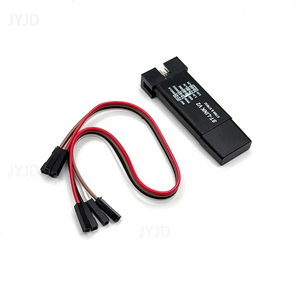 1Set ST LINK Stlink ST-Link V2 Mini STM8 STM32 Simulator Download Programmer Programming Cover DuPont Cable (color random)