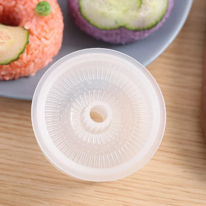 Description Picture 4 of itemRice Ball Mold Donut Round Non-Stick Sushi Maker DIY Easy Rice Ball Press Mold tools Children's Bento Set Kitchen Accessory