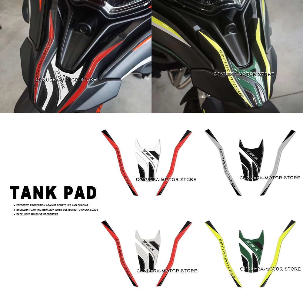 2023 TRK702X Sticker 3D Gel Epoxy Sticker Kit 3D Motorcycle front end Protection Sticker For Benelli TRK 702 TRK 702X 2023- trk logo 6061 aluminum alloy motorcycle rear brake fluid tank reservoir guard cover protector for benelli trk trk 502 502x 2020