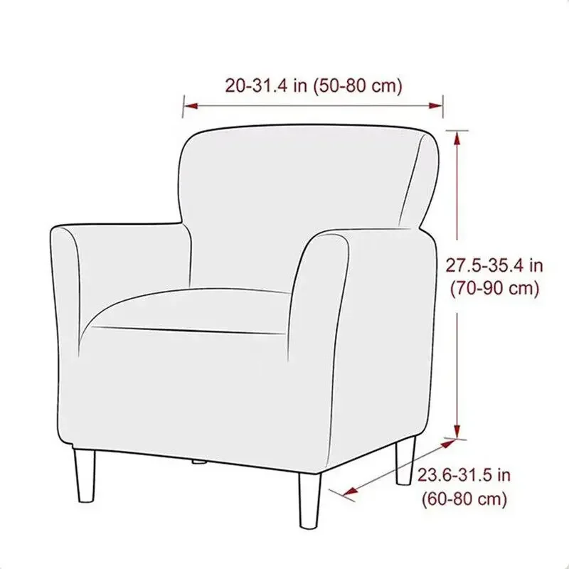 Floral Stretch Chair Cover Sofa Single Armchair Slipcover Highbackrest Protect Living Room Furniture Protector Home Decoration