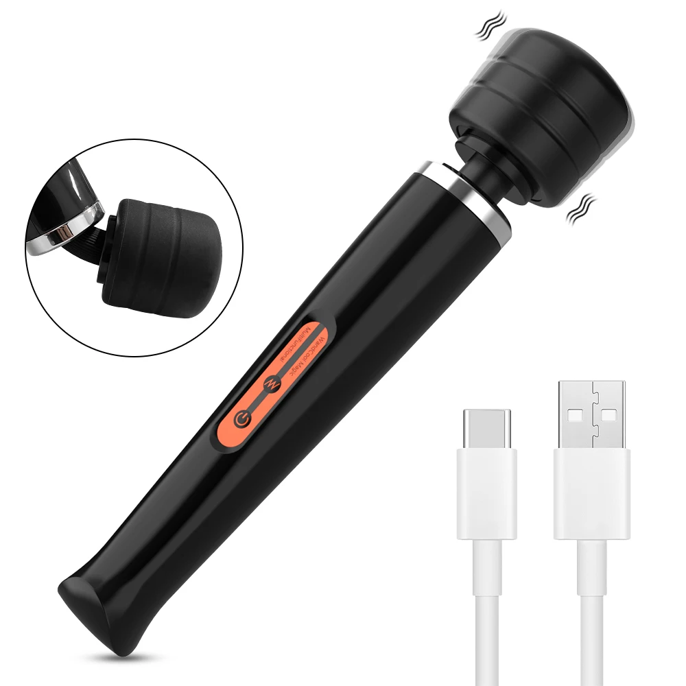Powerful Magic Wand Vibrators f Clitoris Stimulator Big AV Stick Vibrator Female G Spot Massager Adult Sex Toy2023_voghion.com