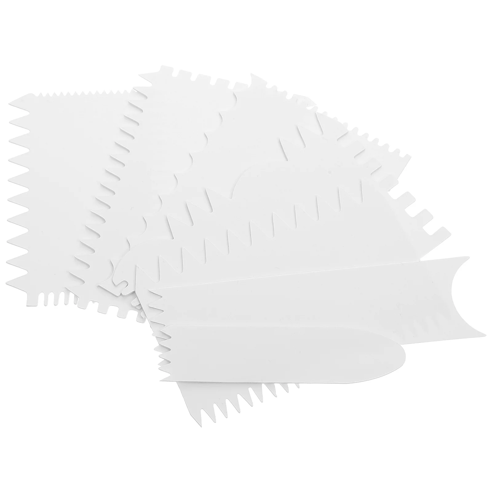 

7 Pcs Acrylic Painting Scrapers DIY Painting Scraper Wave Design Scrapers