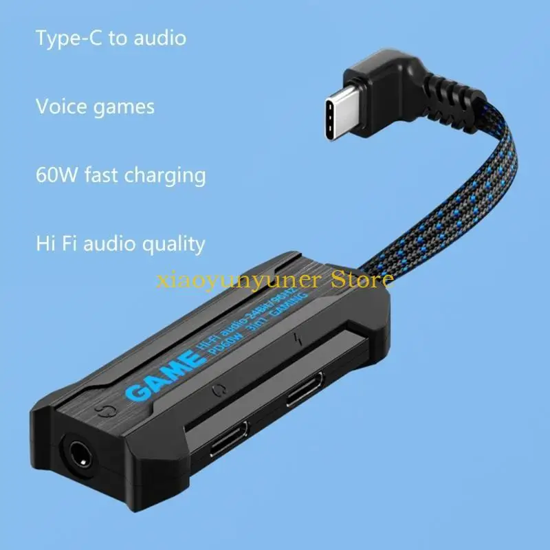 P9JB USB C 3.5mm 헤드폰 및 충전기 어댑터 3 in 1 Type C Aux 오디오 잭(PD 60W 고속 충전 분배기 포함)