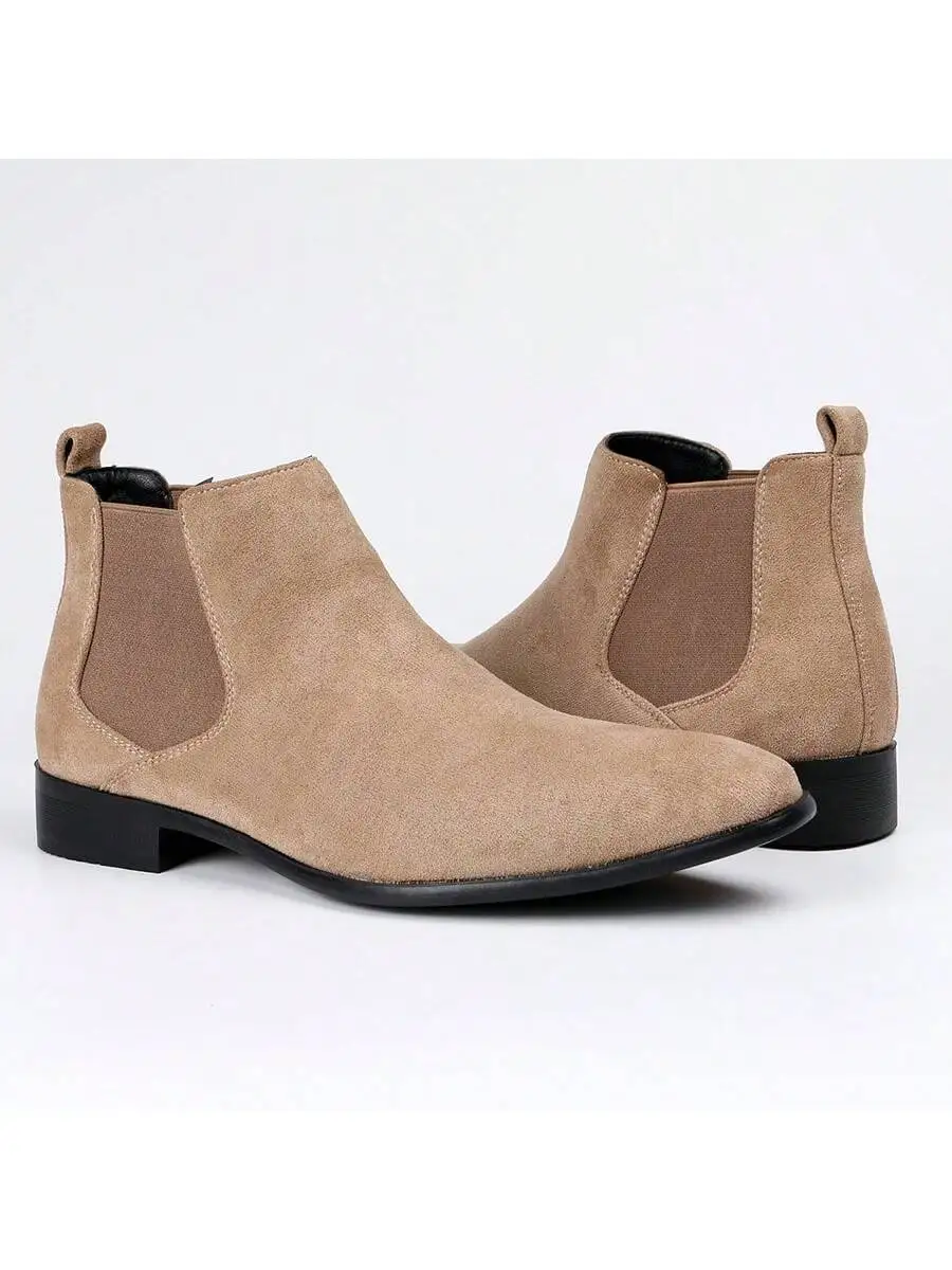 حذاء تشيلسي كلاسيكي مزدوج المطاط للرجال