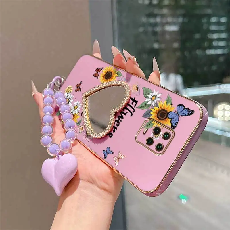 Butterfly Fluttering Phone Case Set with Lanyard and Stand - 3 Piece Bundle