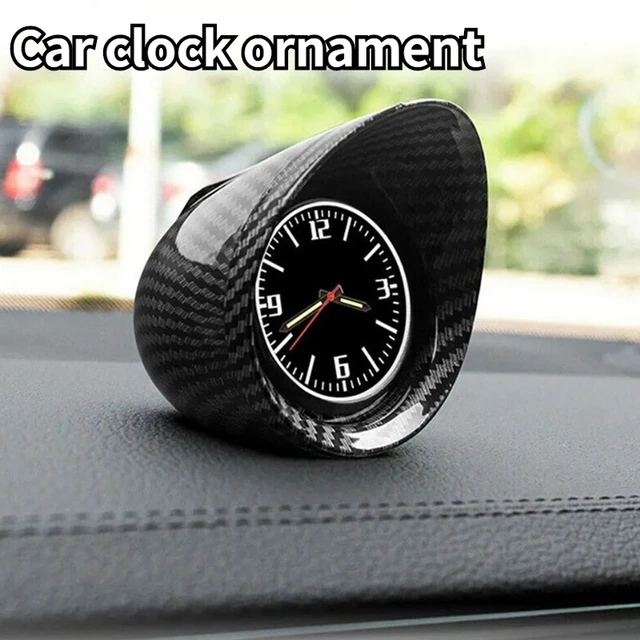 Car Interior Dashboard Ornament Clock SUV Car Console Car Watch Electronic Backlight Decor Accessories High-Precision Mini Clock
