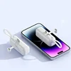 2025 New Small Mini 30000 MAh Capsule Power Bank with Cable Plug and Play External Battery for iPhone Samsung Xiaomi Huawei 6