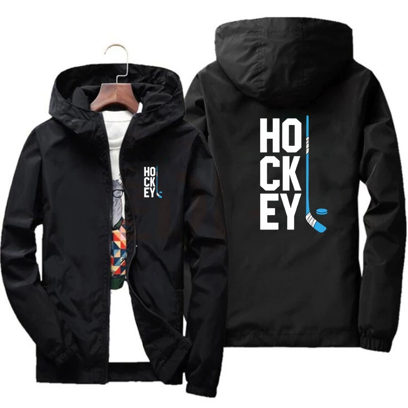 HOCKEY Cycling Jacket Men's Windbreaker Motorcycle Waterproof Windproof Coat Outdoor Sports Hooded Sweatshirt Bike Clothing
