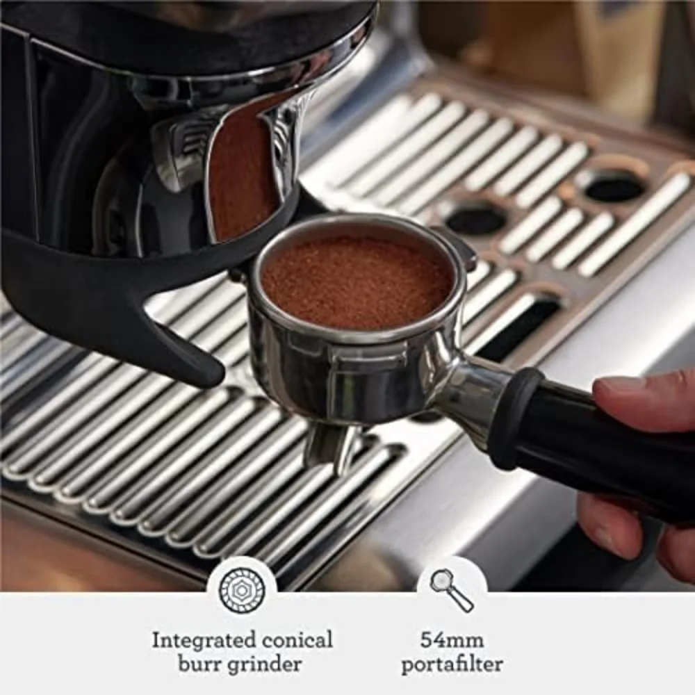 Espresso Machine with Grinder & Milk Frother, Espresso Maker with Assisted Tamping, Cappuccino & Latte Machine for Home 3