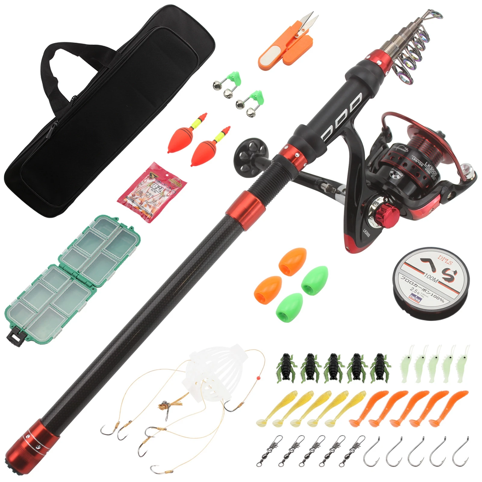 https://ae01.alicdn.com/kf/S37d6736fe94d46828d61e65a575514fdy/2-4M-2-7M-Carbon-telescopic-Spinning-Rod-Reel-Combos-set-Travel-Fishing-Tackle-Full-set.jpg