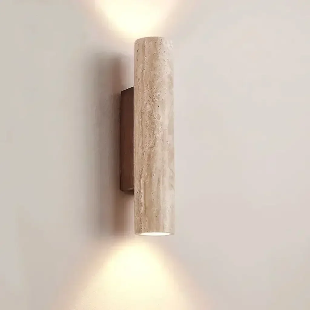 Nordic Led Wall Lamp Travertine Natural Stone Sconce Light with E27 Bulb for Bedroom Living Room Hallway Wall Light led wall lamp,wall sconces light,wall lamp