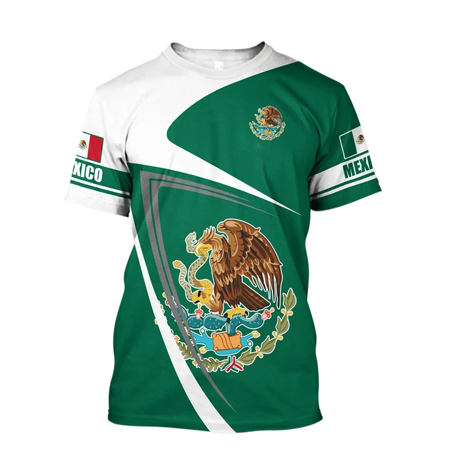 Mexico Ripped Flag Green White Red' Unisex Jersey T-Shirt