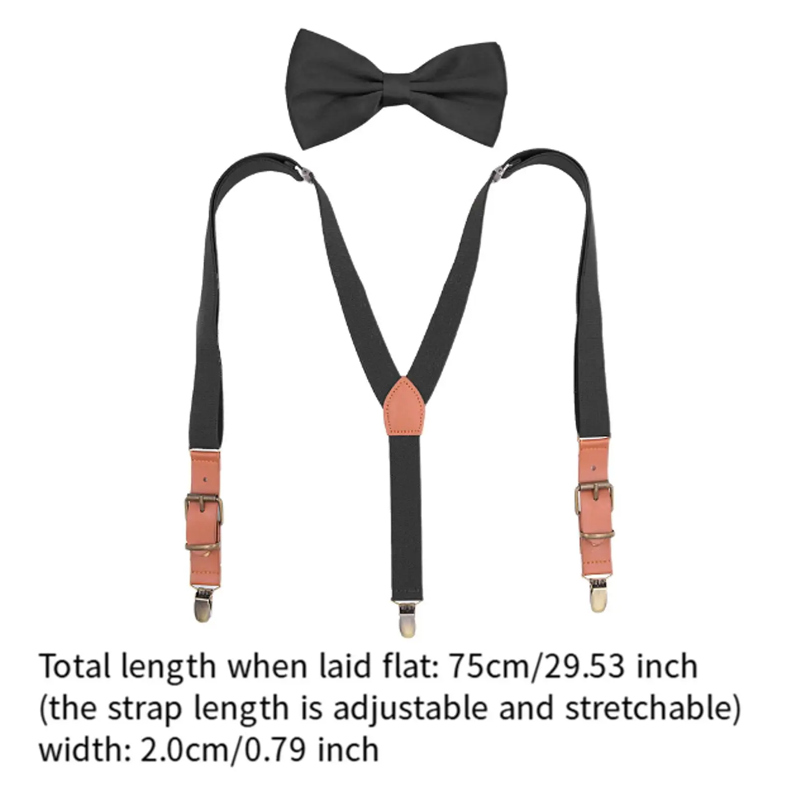 Kids Suspenders Adjustable Elastic Suspenders for Party Wedding Formal