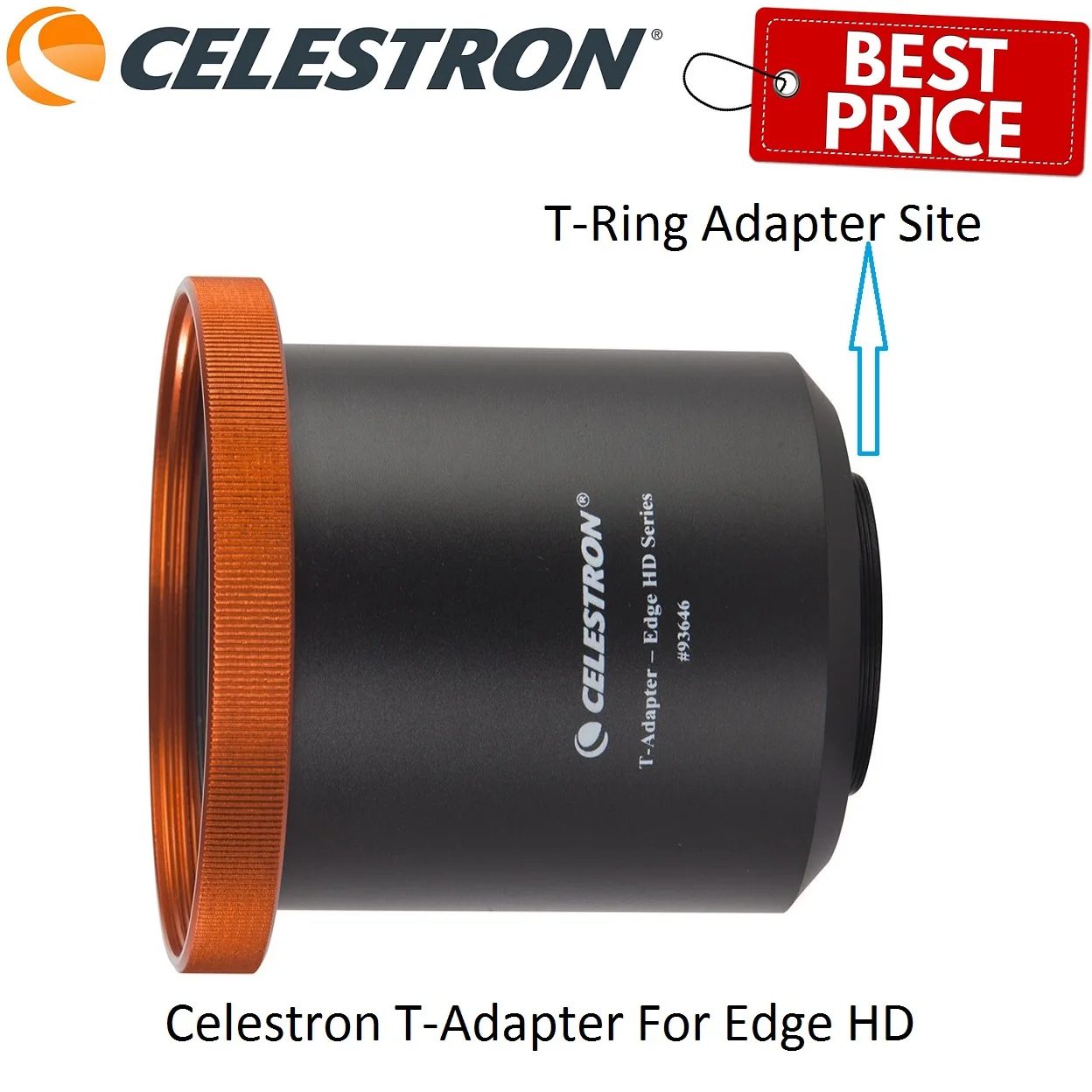 

Телеадаптер Celestron для 9,25 ", 11" и 14 "Edge HD telescops #93646