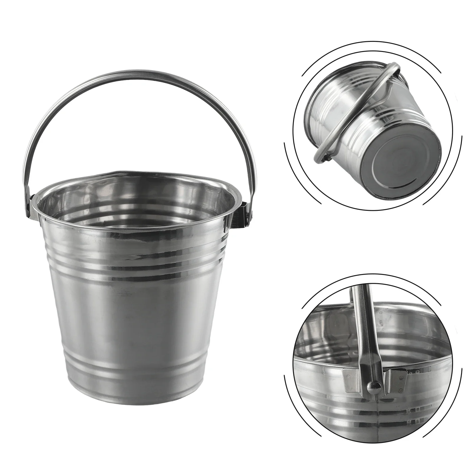 Beer Cooling Bucket Bar Utensils Champagne Beer Bucket Ice Maker Stainless Steel Wine KTV Bar Kitchen Party