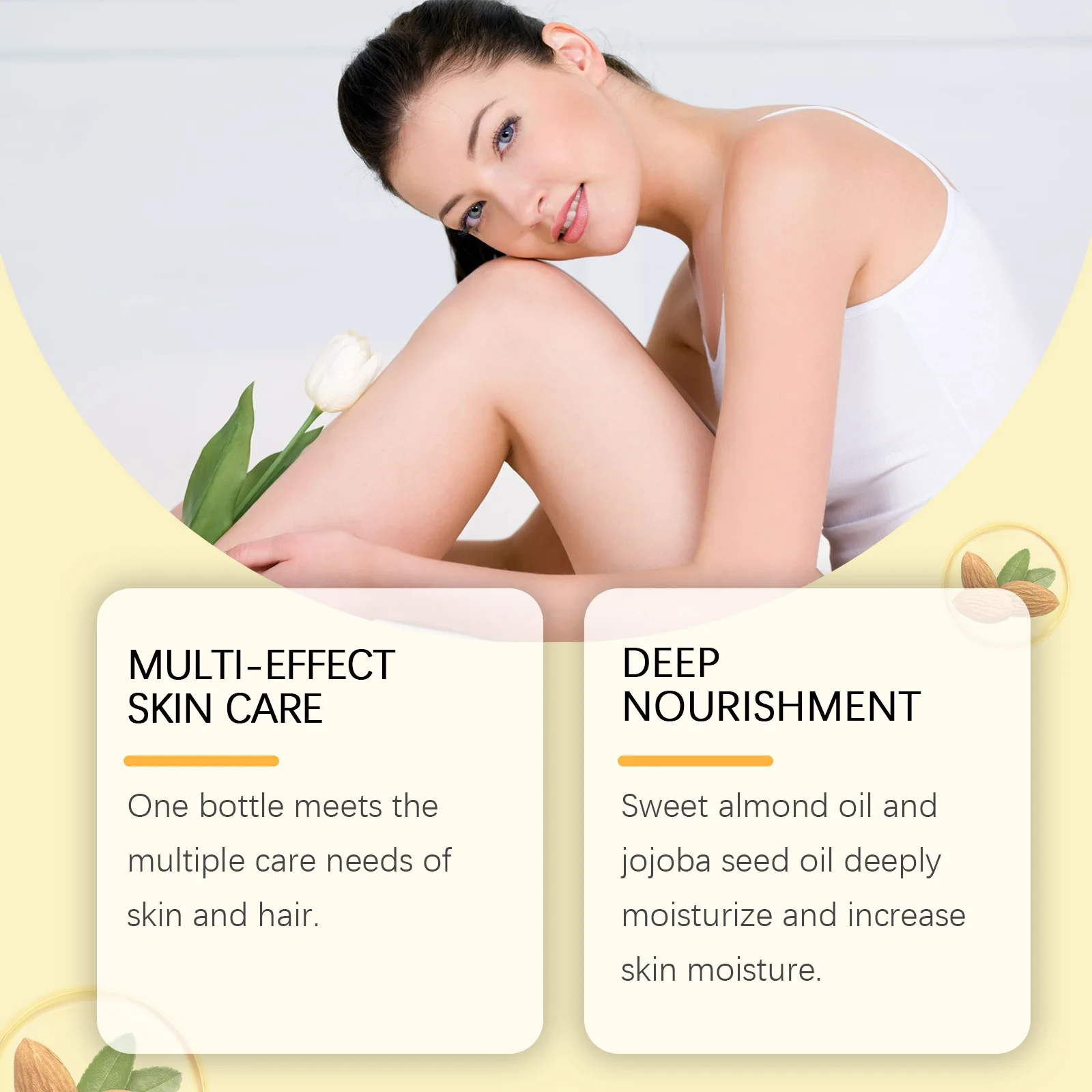 Collagen Face Serum Shrink Pores Fade Fine Lines Brighten Skin Care Essence Improve Drying Reduce Frizz Magic Smoothing Hair Oil 4