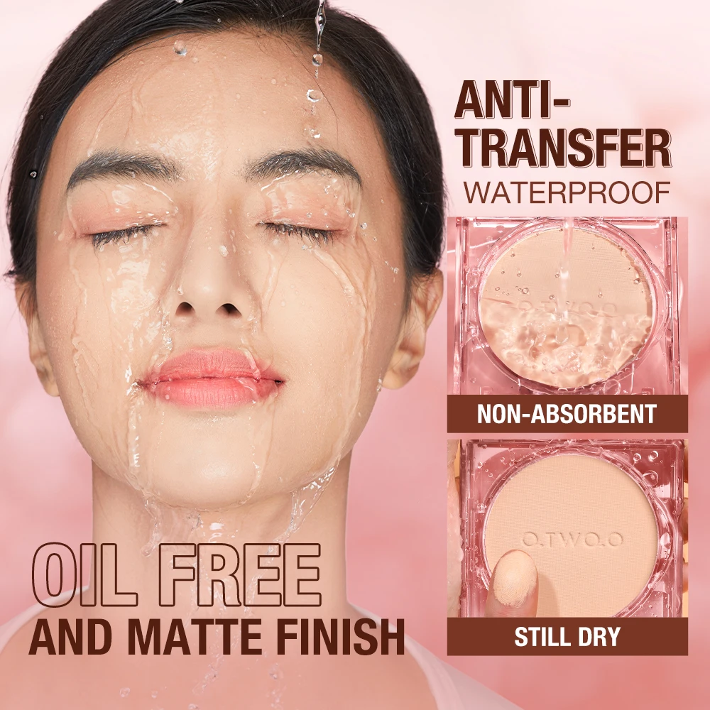 Description Picture 2 of itemOil Control Face Powder 24H Long Lasting Matte Finish Waterproof Compact Setting Powder For Flawless Makeup