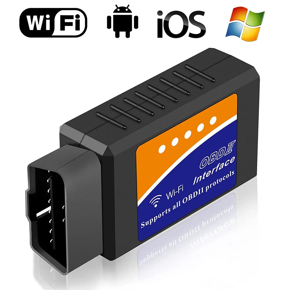 

Car WiFi OBD2 Scanner Engine Fault Code Reader Adapter for iPhone iOS Android Windows Auto Check Engine Light Clear OBDII