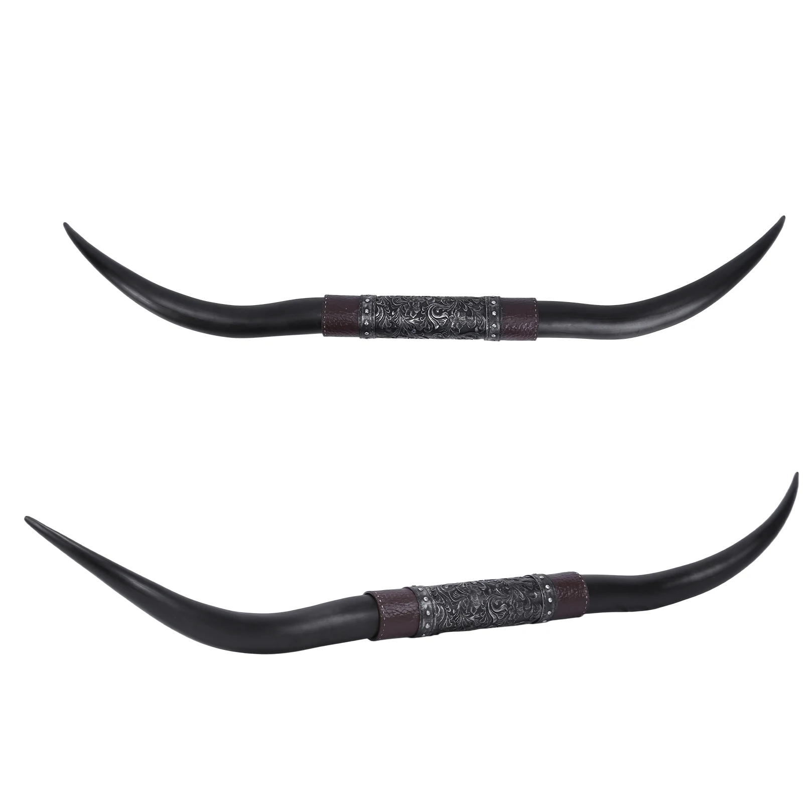 70inch Faux Bull Longhorn Skull Faux Taxidermy Unique Steer Horns Wall Decor for Animal Hunting Lovers & Wildlife Enthusiasts