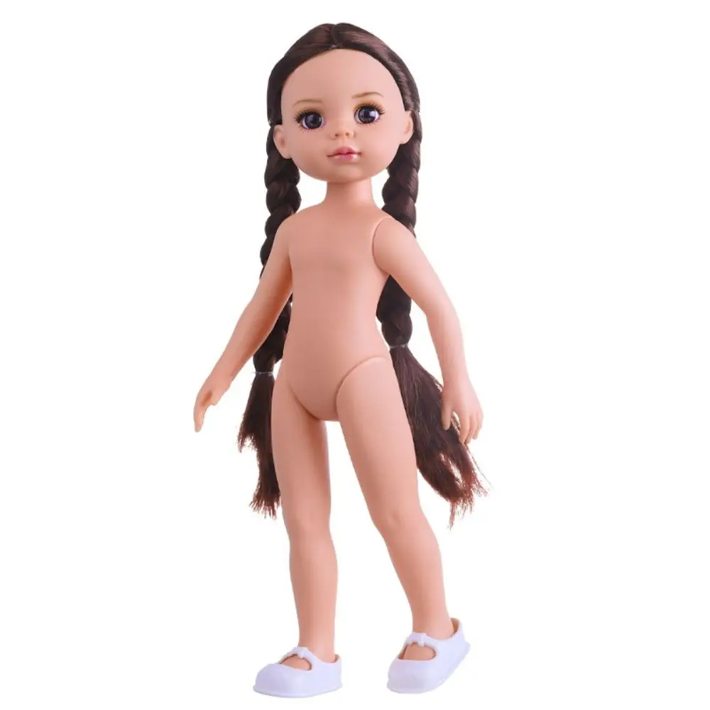 패션 브라운 아이즈 12인치 금발 머리 3가지 헤어 컬러 여자아이 드레스업 움직이는 휴머노이드 어린이 인형