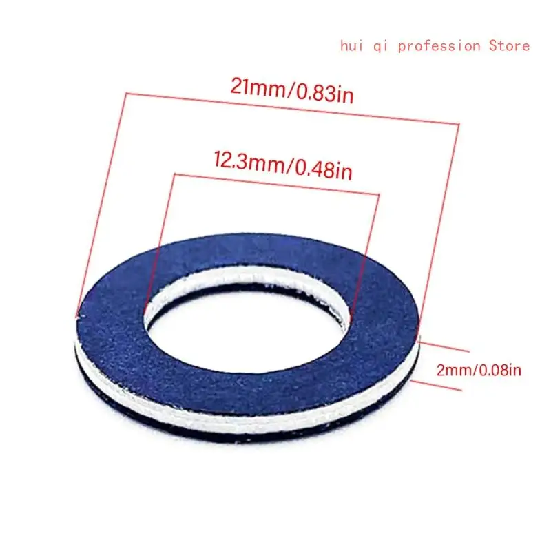 10Pcs Oil Drain Plug Washers Oil Pans Gaskets Washer Practical Car Accessories