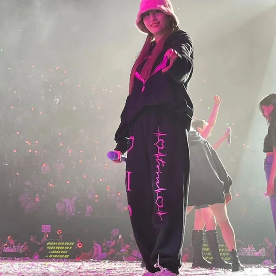 KPOP TWICE 4TH WORLD TOUR Ⅲ 2 Piece Set Tracksuit Women Sportwear