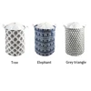 Large Free Standing Clothes Storage Pouch with Lid Toy Bag Bedroom Laundry Dirty Clothes Basket Drawstring Foldable Laundry Bag 6