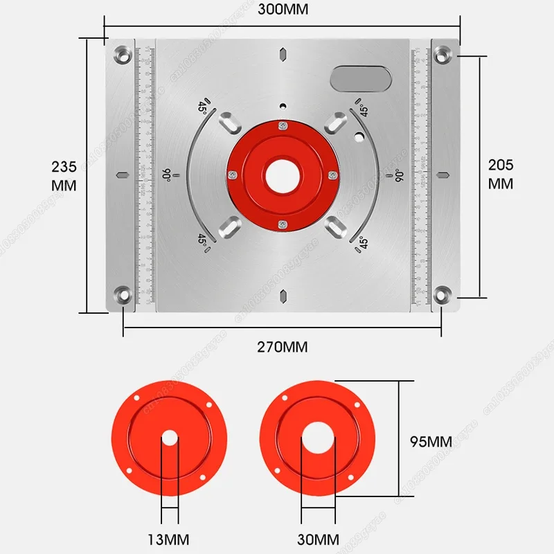 Router Plate Router Insert Plate for Electric Wood Milling Trimming Machine
