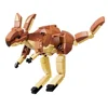 Animals Figures Fox Kangaroo Giraffe Figure Model Building Blocks Kits Toys For Children Wild Animal Kids Gifts 5