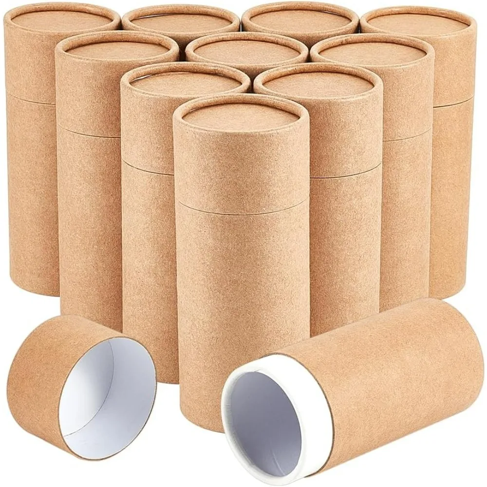 Round Kraft Paperboard Tubes – Eco-Friendly Paper Containers for Pencils, Tea, Coffee, ... - SKU KPT09021 - UGI Packaging