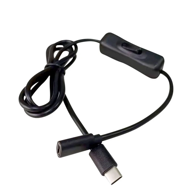 

Выключатель питания Raspberry удлинительный кабель USB C типа C «папа-мама» Встроенный переключатель включения/выключения