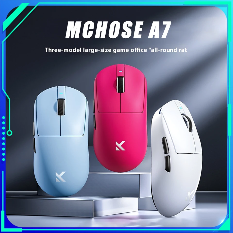 MCHOSE A7 Pro Ultra Mouse A7 V2 Pro Three Mode Bluetooth Wireless