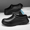 Chef shoes four seasons soft sole anti-slip oil-proof waterproof kitchen work shoes men's sandals garden shoes outdoor slippers