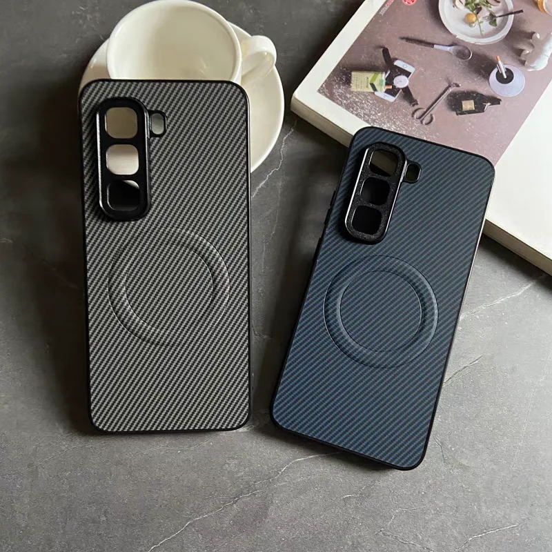 Luxury Carbon Fiber Magnetic Ultra-Thin Armor Phone Case