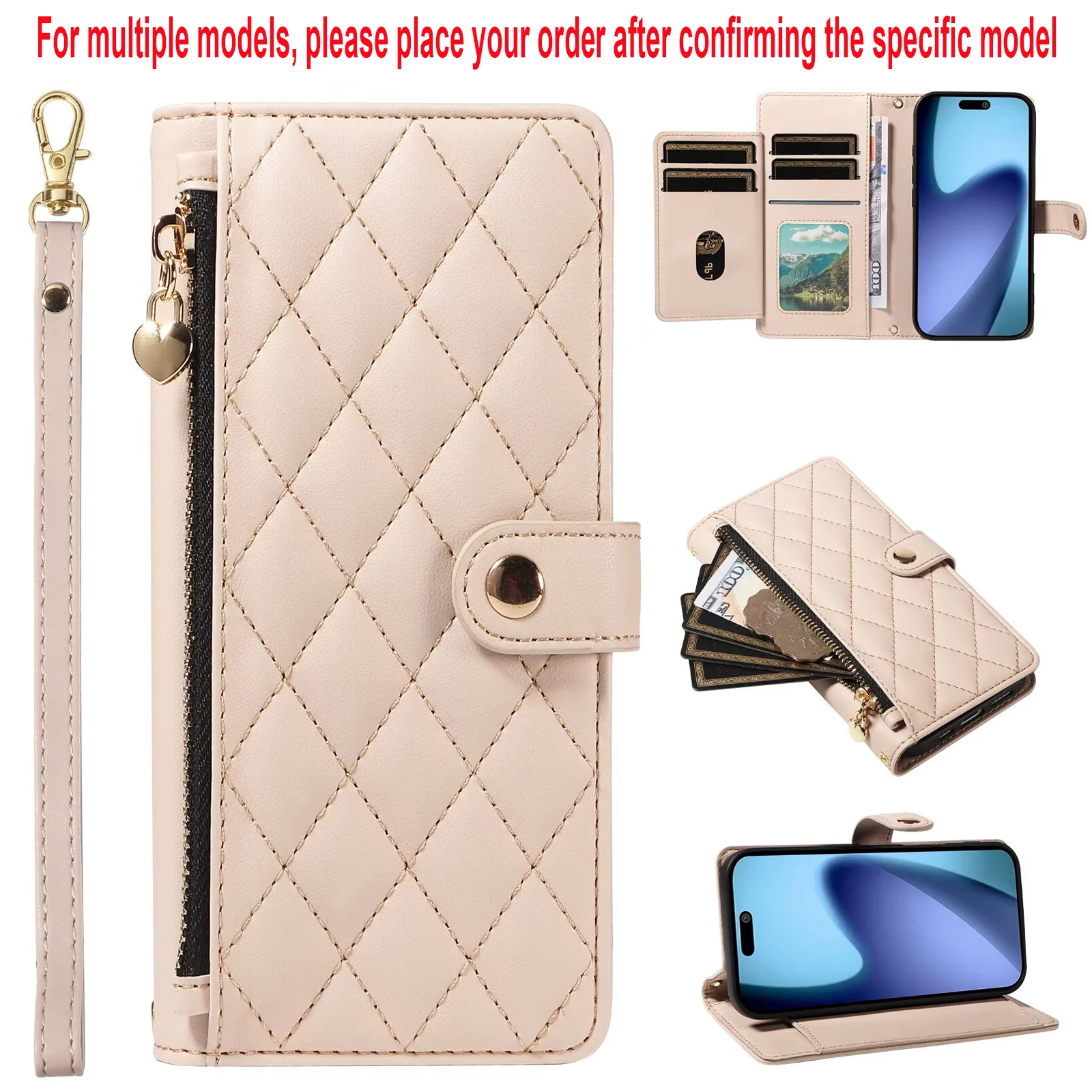 Multi-Card Slot Storage Wallet Case
