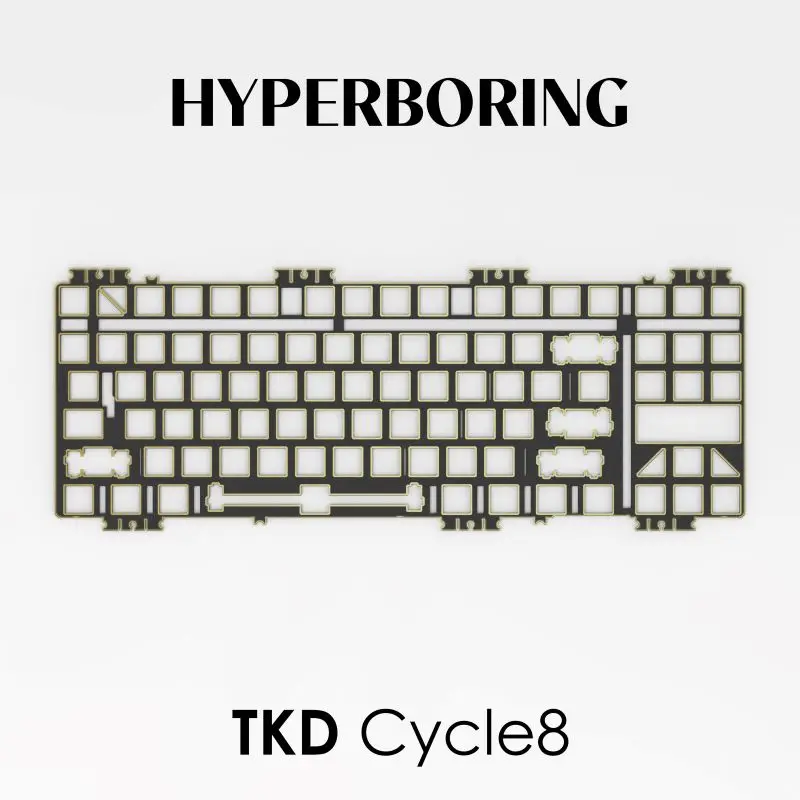 TKD Cycle8 Positioning Plate for Mechanical Keyboard Custom Plate