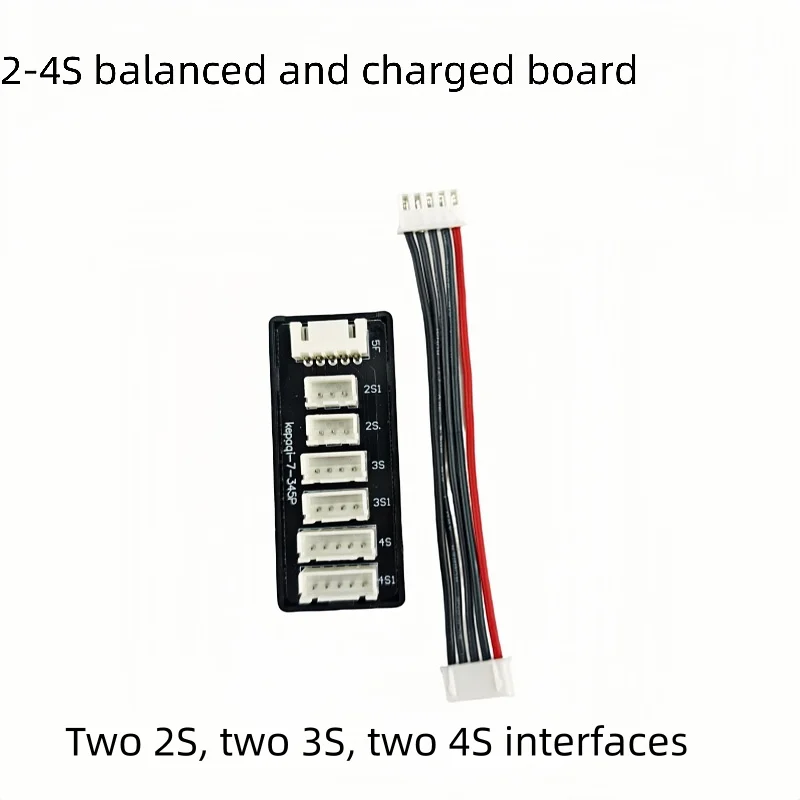 Détail des ports de charge du chargeur multiport USB C 2S-8S pour batterie LiPo drone, Achetez Carte Extension Chargeur Multiport 2S-8S pour Batterie LiPo Drone.