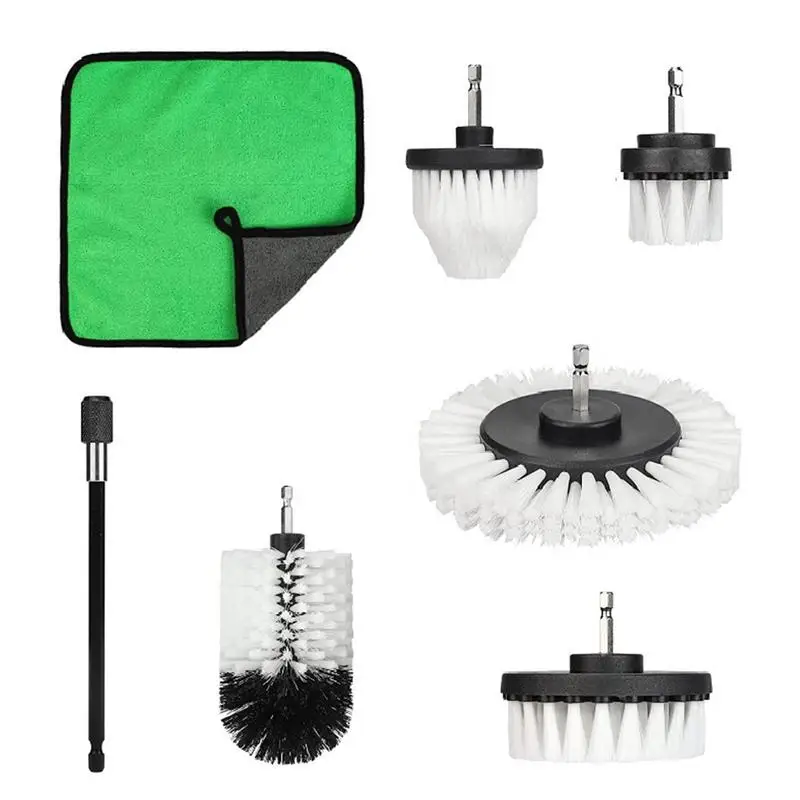 

Drill Brush Attachment Power Scrubber Drill Brush Kit Multifunctional Household Cleaning Tools Detailing Brush Set For Home And