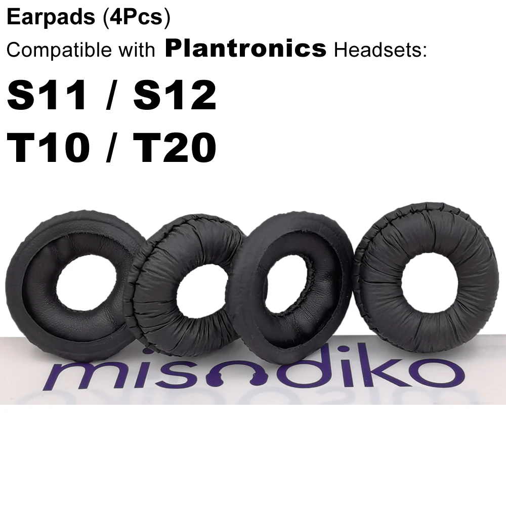 

misodiko Leatherette Ear Pads Replacement for Plantronics S11 S12 T10 T20 Headsets