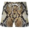 Snakeskin Beach Shorts 3D Print Summer Men Women Streetwear Oversized Surfing Board Sport Pants Swimsuits Trunks Kids Clothing 1