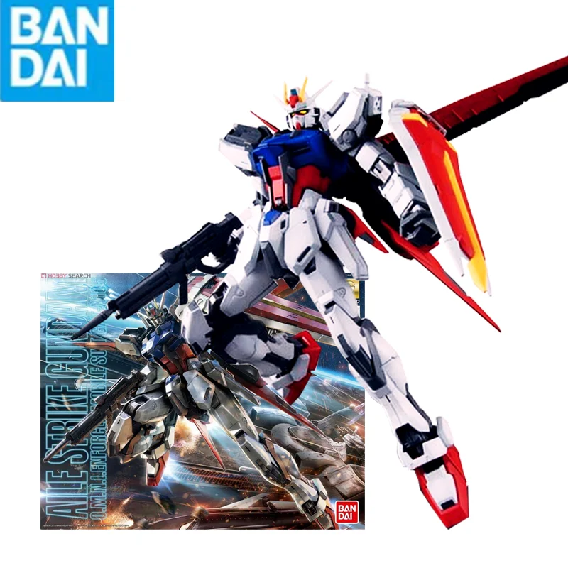 

Bandai Gunpla Mg 1/100 Gat-X105 Aile Strike Gundam Ver. Rm Assembly Model Collectible Anime Robot Kits Models Figures Kids Gift