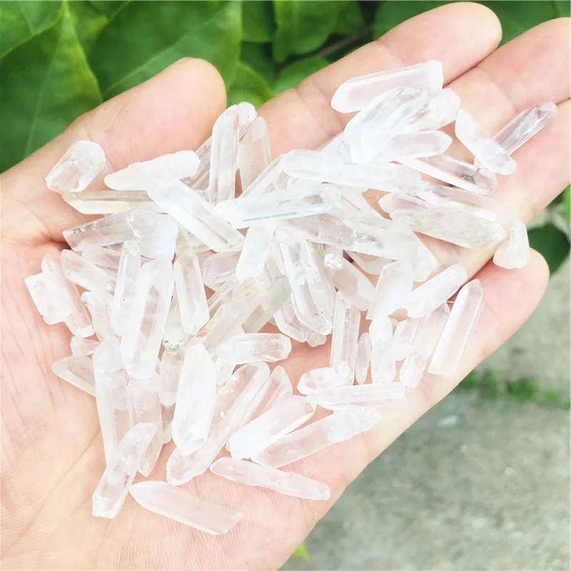 1000g New Clear Healing Crystal Stone Quartz Single Natural Clear Column Decoration Pointed Collectables DIY Craft Random S 4