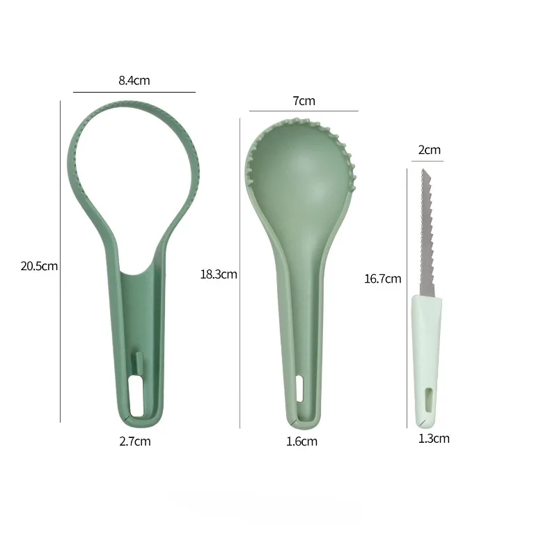 Winter Hot Pot Wax Gourd Carving Tool - Pumpkin Corer Set, 3-in-1 Fruit & Vegetable Sculpting Kit for Creative Food Decoration