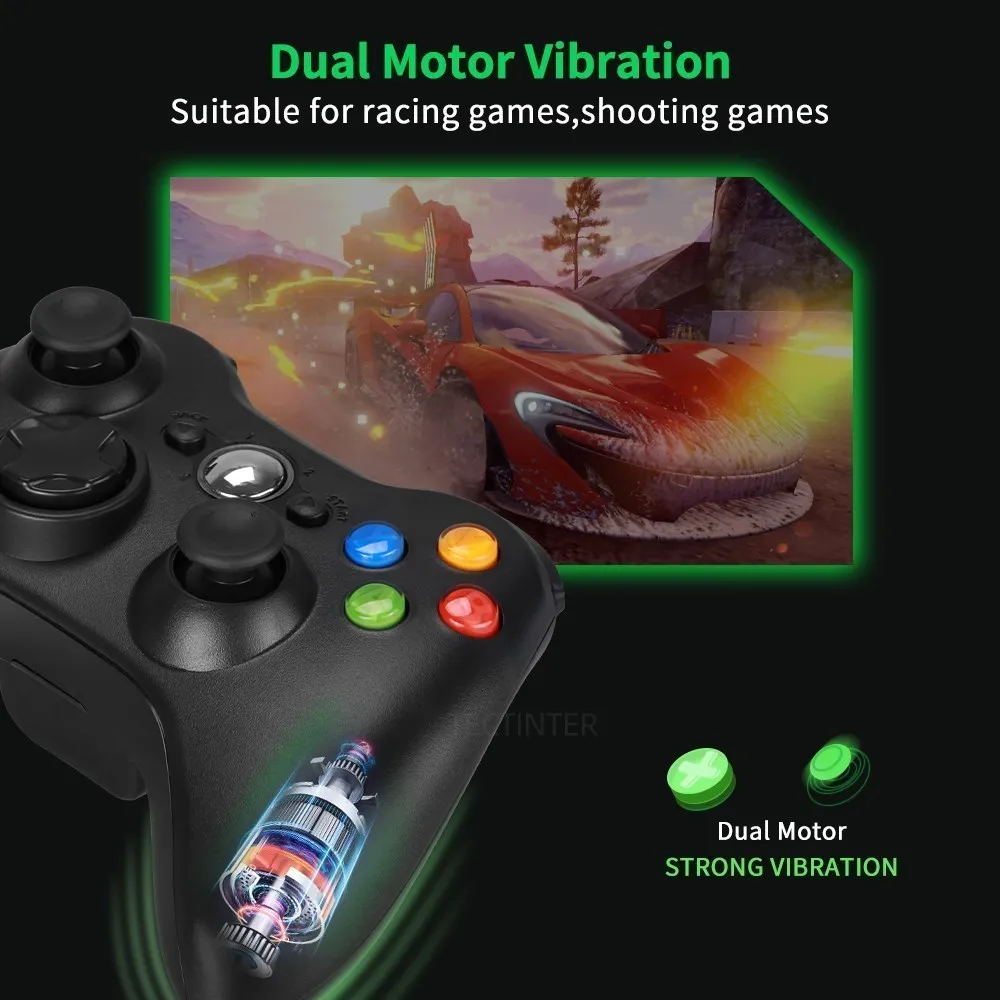 Xbox 360 е 2.4G  Ʈѷ, PC ű Ʈ , ũμƮ Xbox 360  ̽ƽ, PC win7 8/10