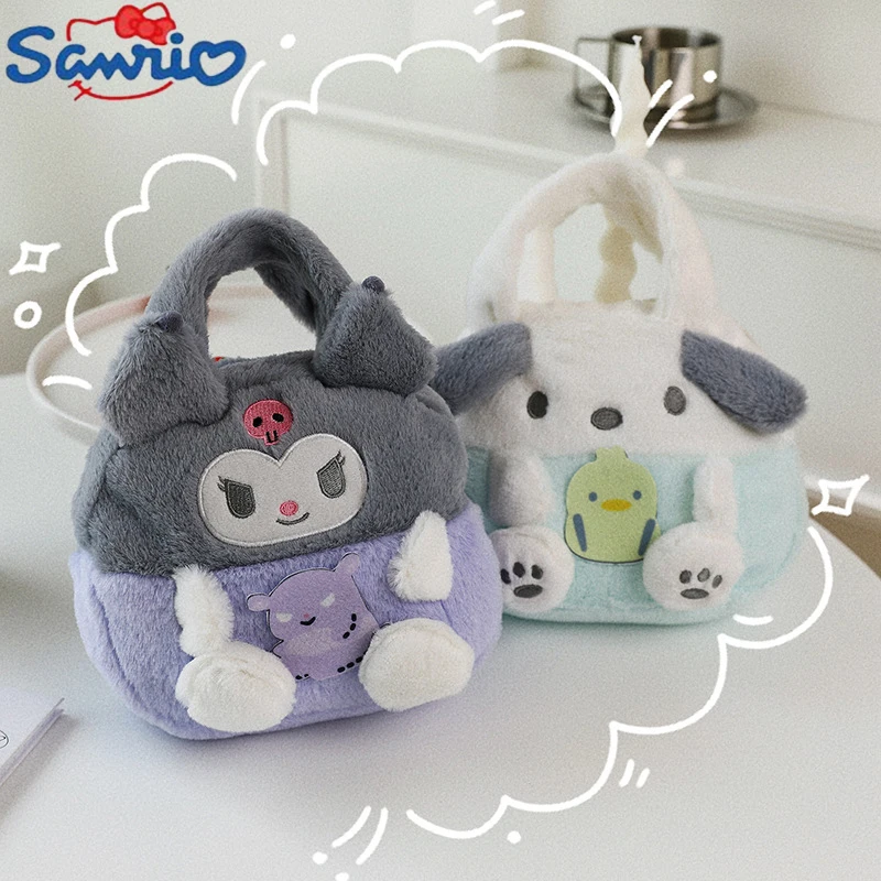 

Аниме Sanrio Kawaii Kuromi Mymelody Сумка милая мультяшная Cinnamoroll сумка через плечо для девочки плюшевые игрушки подарок на день рождения для девочки
