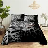 Custom Leopard Digital Printing Sheets Cover 100%Polyester Flat Sheet With Pillowcase Print Bedding For 0.9/1.2/1.5/1.8/2.0m Bed 2